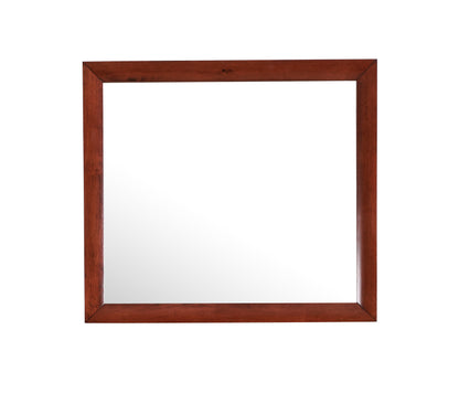 Cherry Finish Vanity Mirror - 35" x 1"
