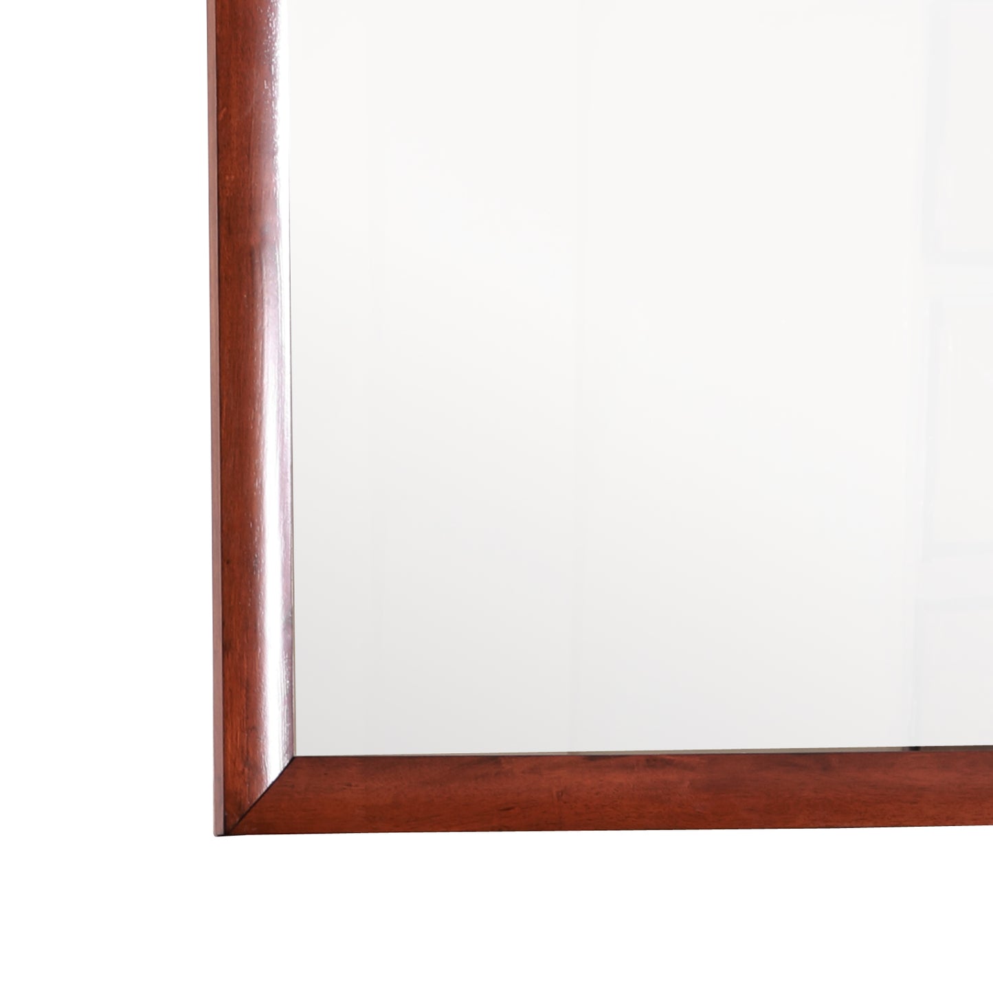 Cherry Finish Vanity Mirror - 35" x 1"