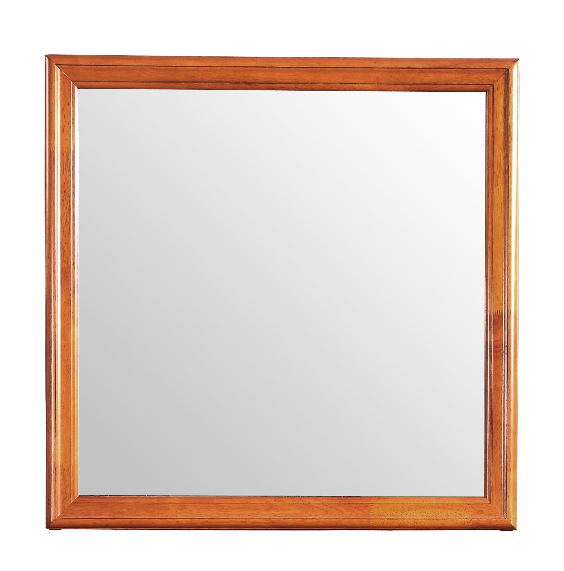 Oak Vanity Mirror - 38" x 38" Storage Mirror