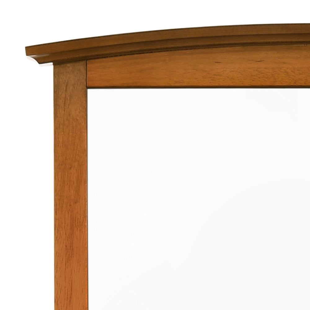 37" Oak Vanity Mirror with Particle Board Frame