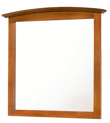37" Oak Vanity Mirror with Particle Board Frame