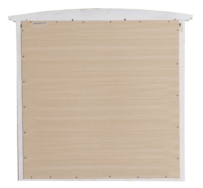 White Farmhouse Vanity Mirror - 37" x 2" Particle Board