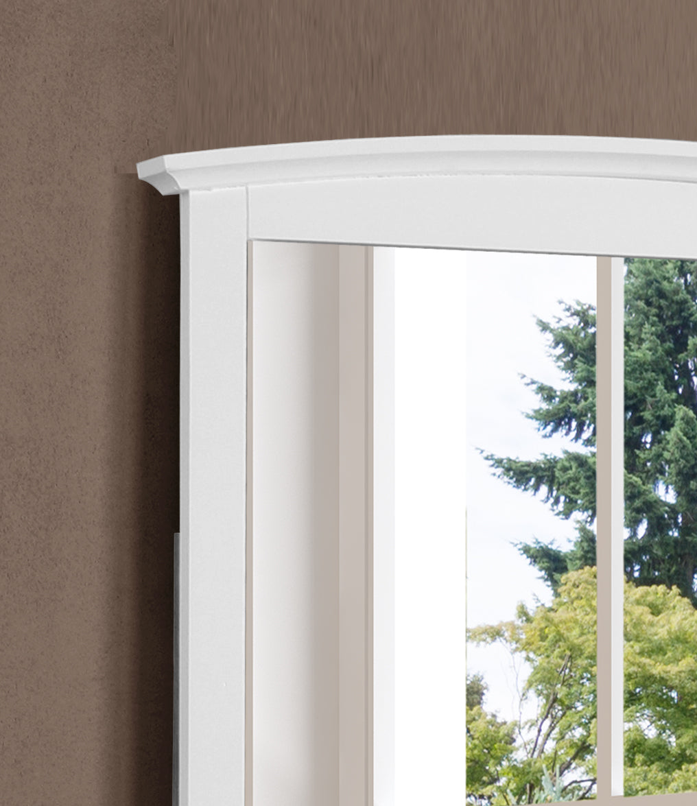 White Farmhouse Vanity Mirror - 37" x 2" Particle Board