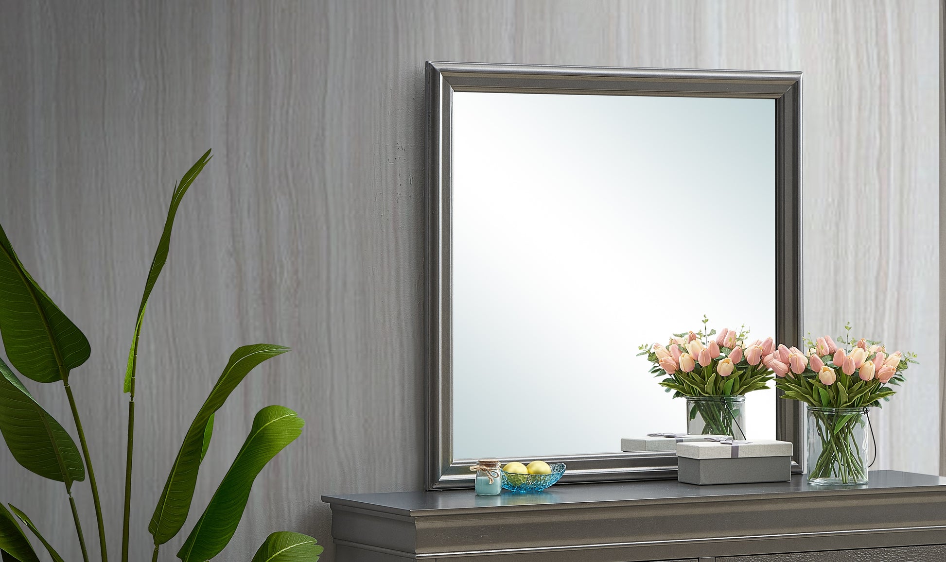 Lorana G6502-M Mirror , Metalic Black