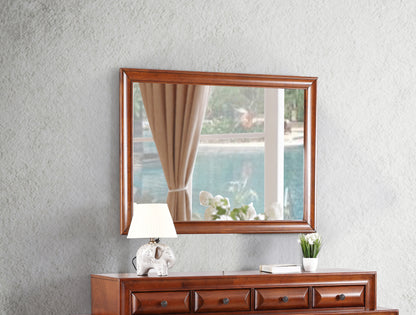 Oak Vanity Mirror with Dresser - 33" x 45"
