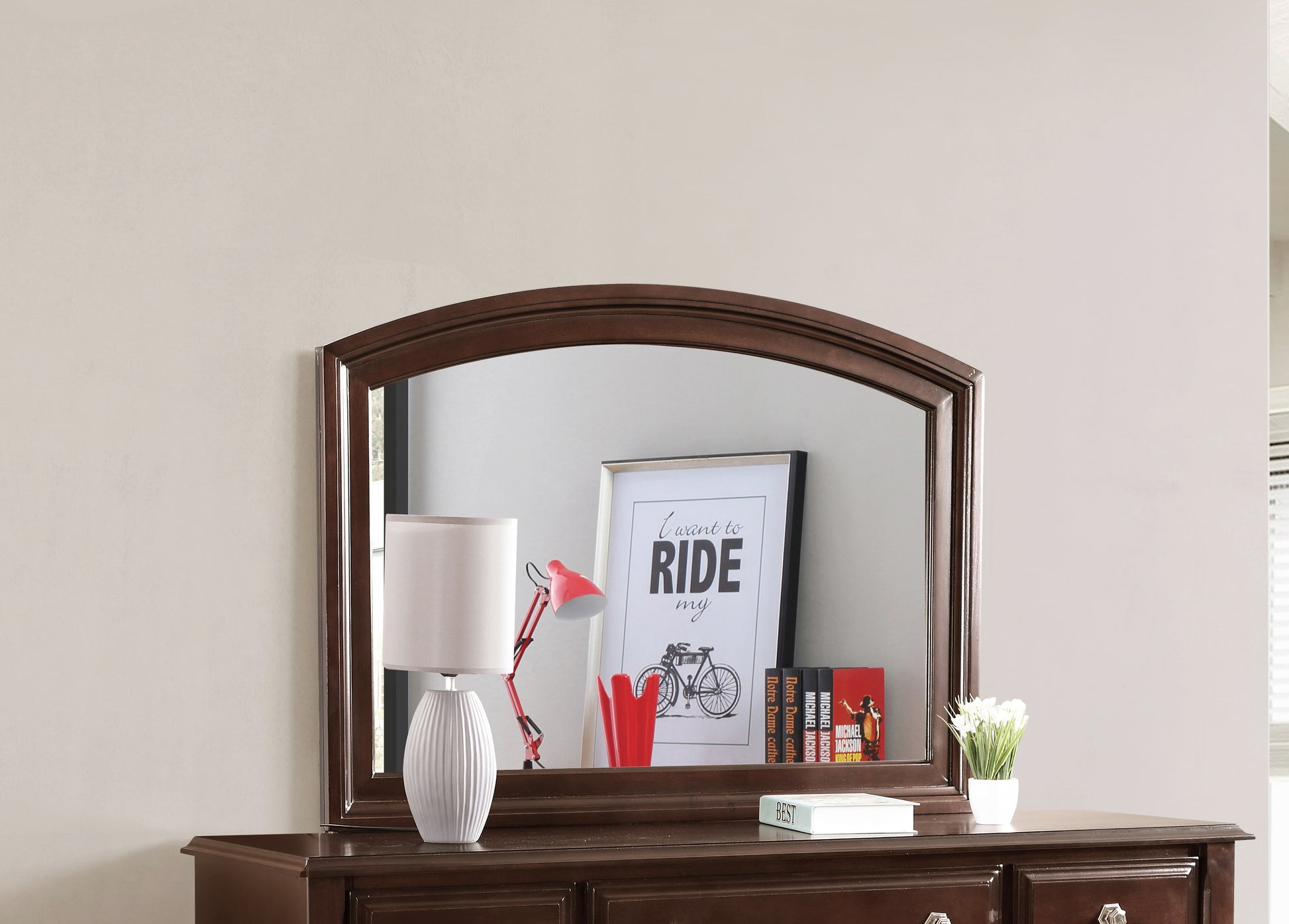Beige Particle Board Mirror for Vanity and Bedroom Renovation
