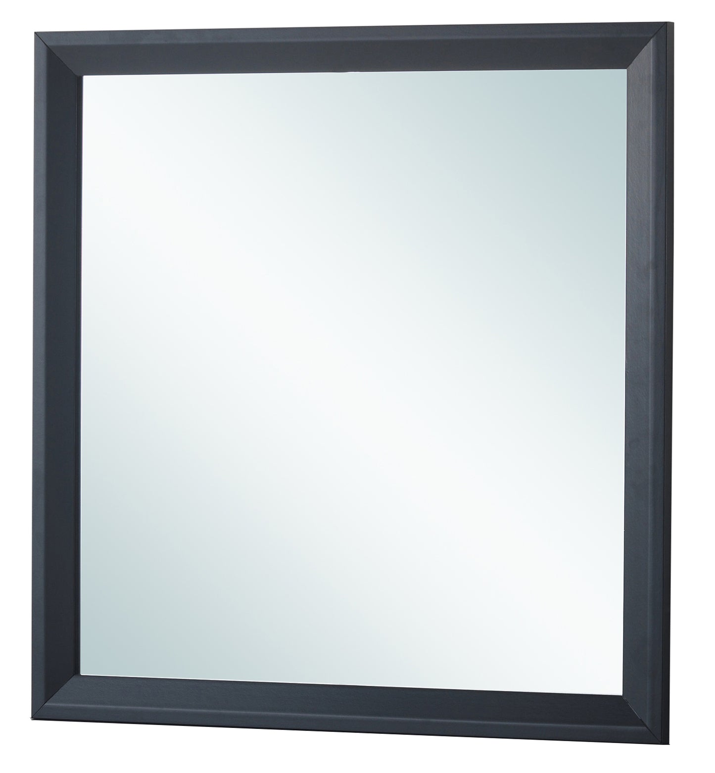 Black Vanity Mirror - 36" Wide Storage Mirror