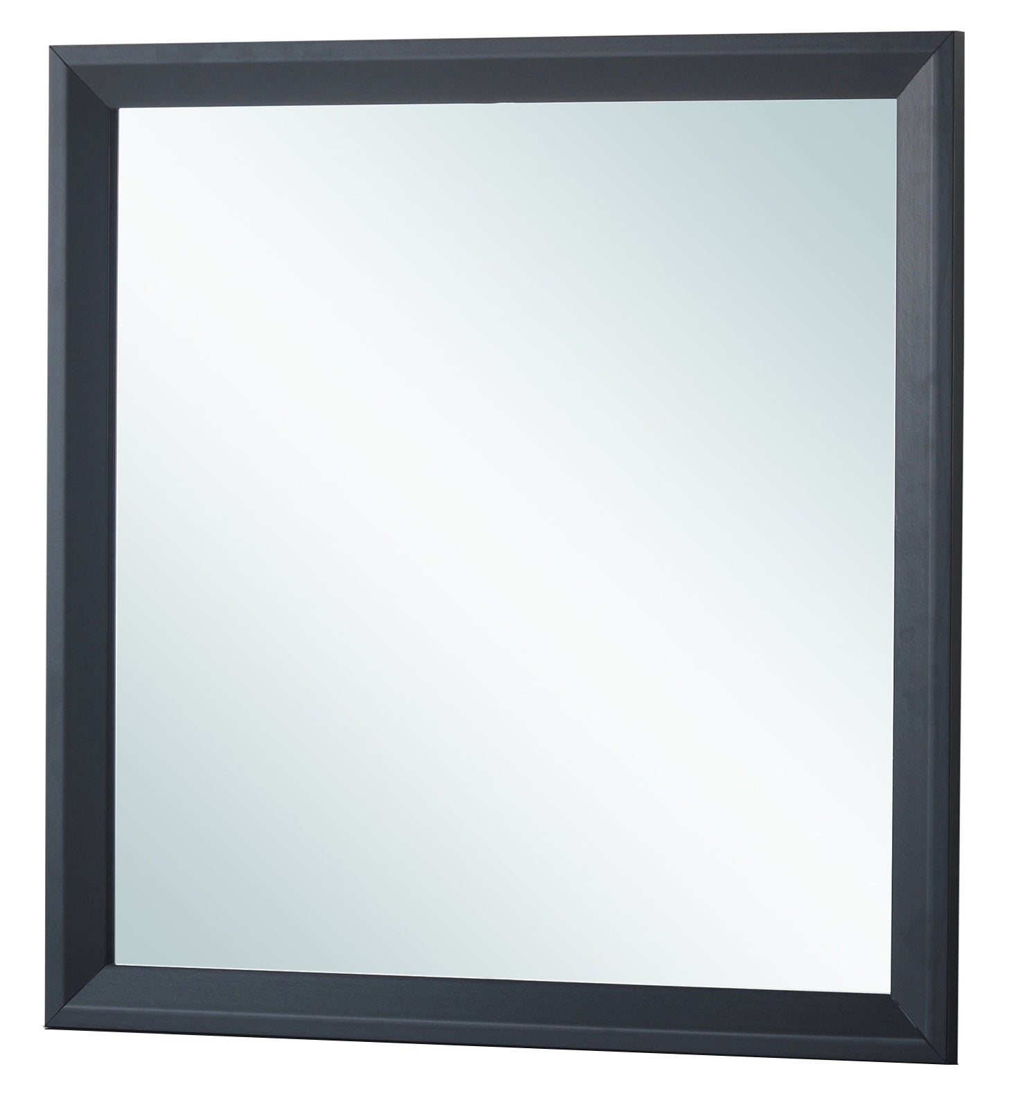 Black Vanity Mirror - 36" Wide Storage Mirror