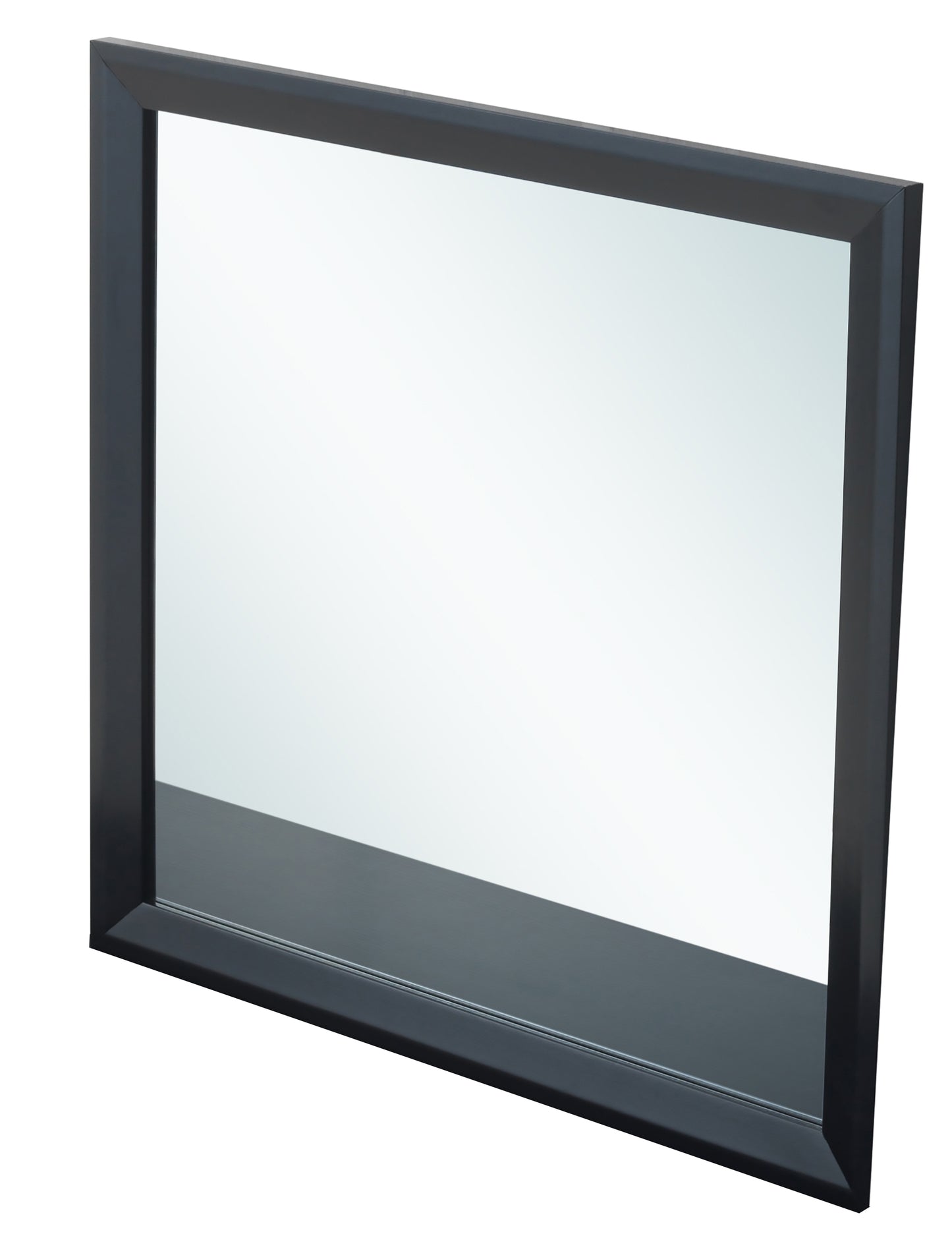 Black Vanity Mirror - 36" Wide Storage Mirror