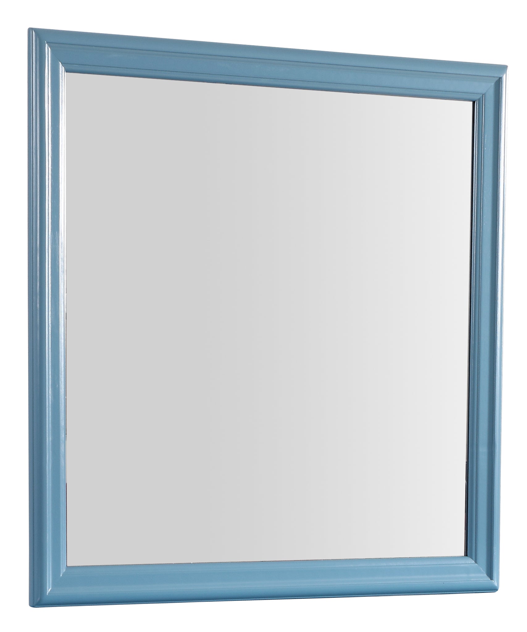 Teal Vanity Mirror - Storage & Reflection