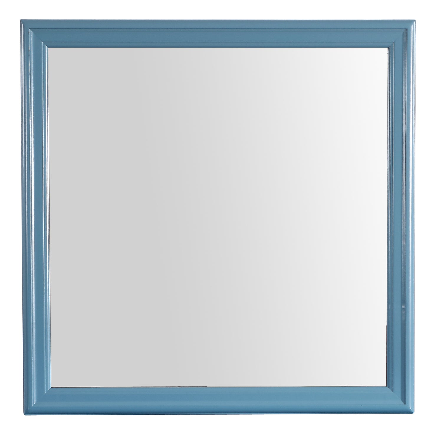 Teal Vanity Mirror - Storage & Reflection