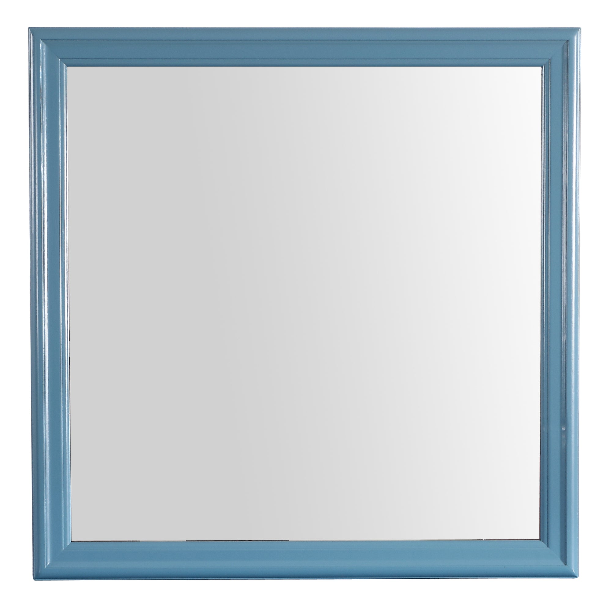 Teal Vanity Mirror - Storage & Reflection