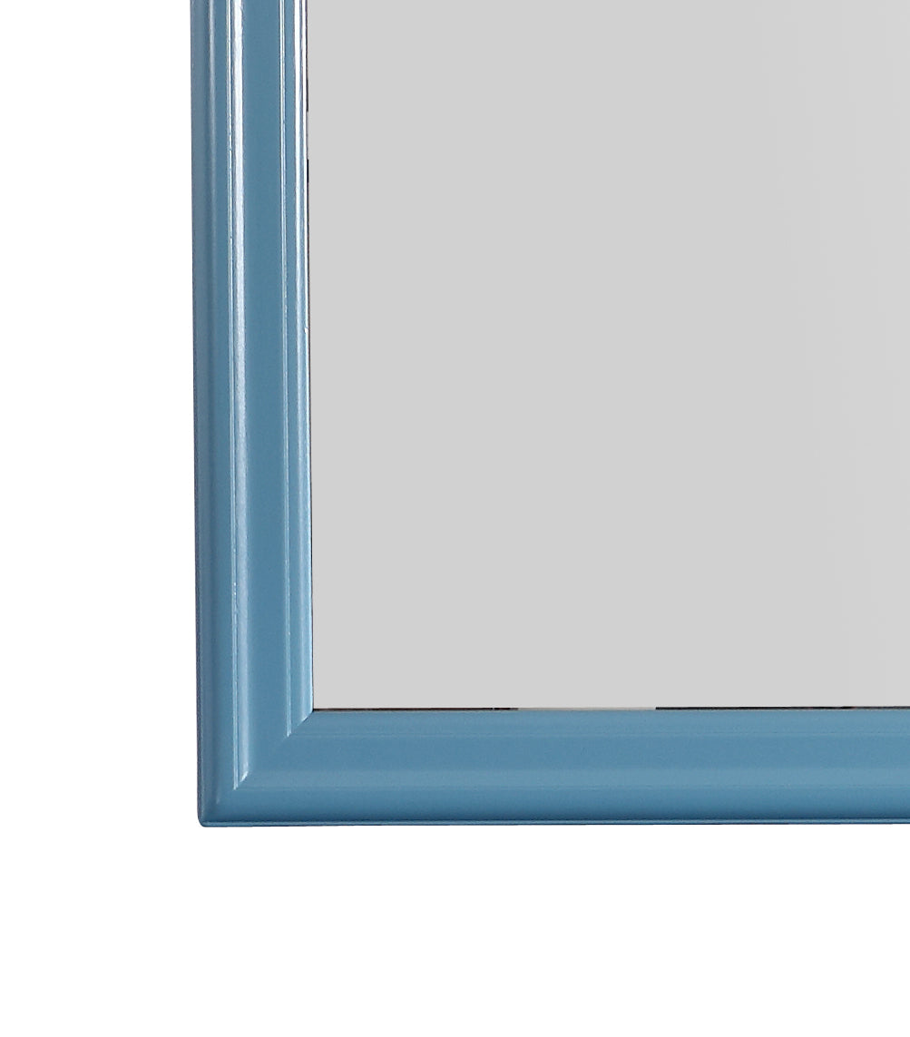 Teal Vanity Mirror - Storage & Reflection