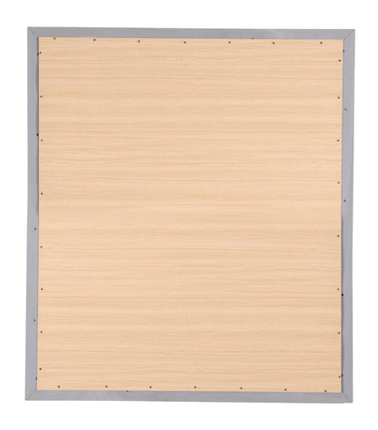 Champagne Particle Board Vanity Mirror with Wood Veneer for Dressers