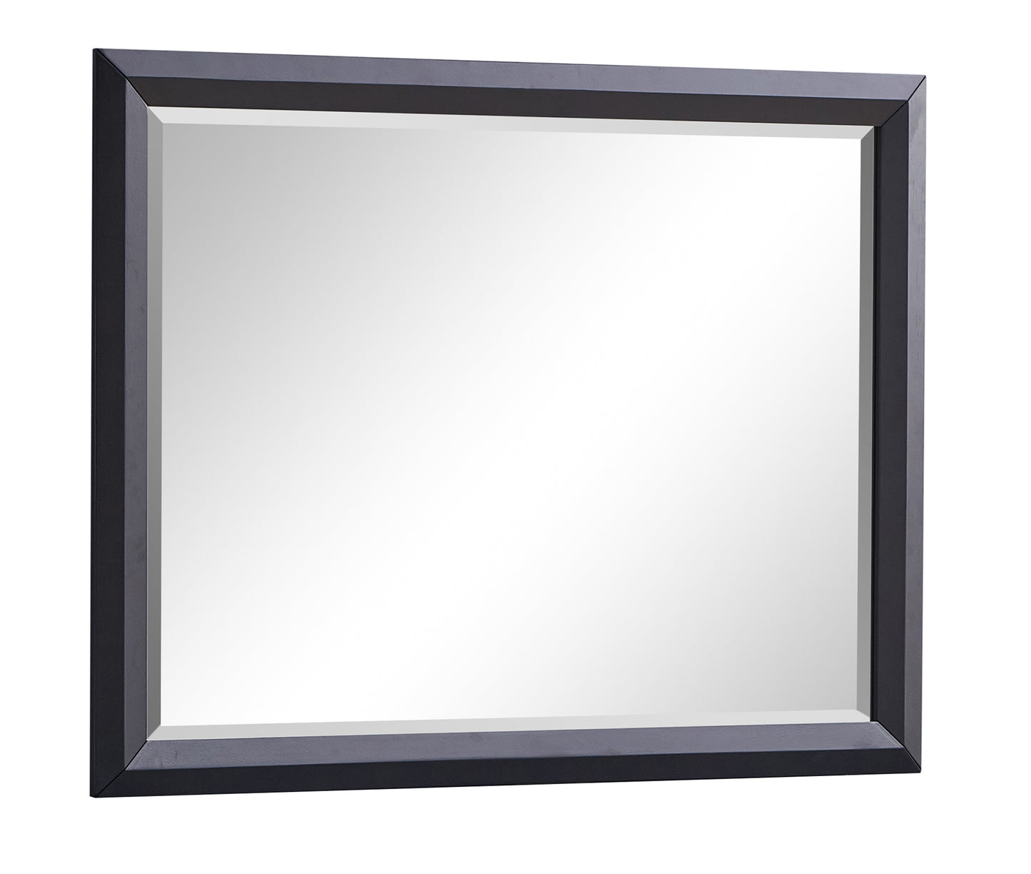 Black Mirror Vanity Mirror with Wood Frame - 46"H x 36"W