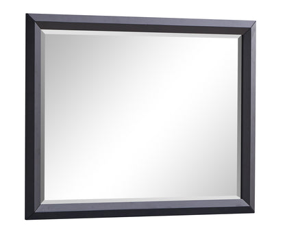Black Mirror Vanity Mirror with Wood Frame - 46"H x 36"W