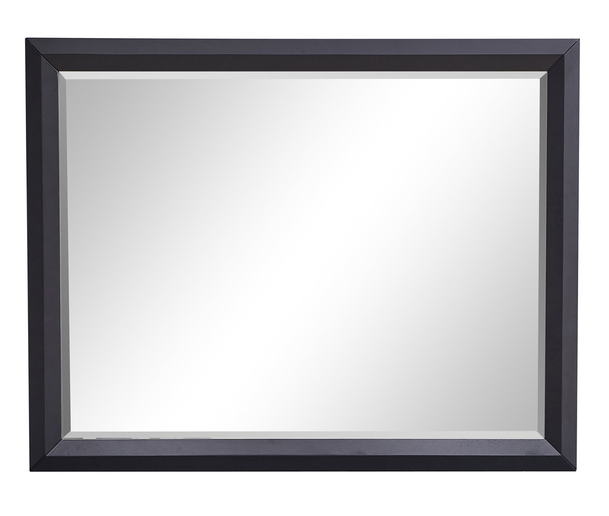 Black Mirror Vanity Mirror with Wood Frame - 46"H x 36"W