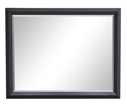 Black Mirror Vanity Mirror with Wood Frame - 46"H x 36"W