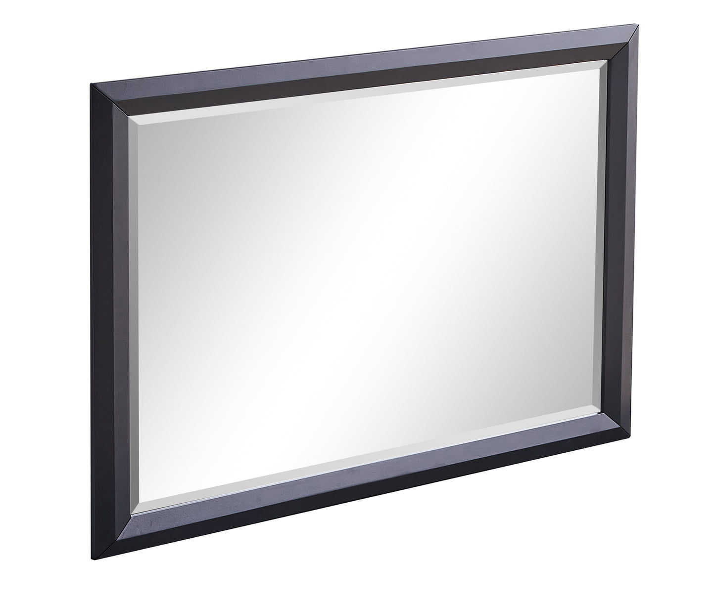 Black Mirror Vanity Mirror with Wood Frame - 46"H x 36"W