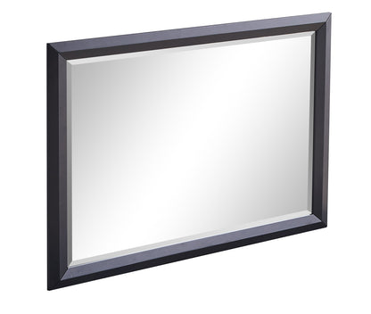 Black Mirror Vanity Mirror with Wood Frame - 46"H x 36"W