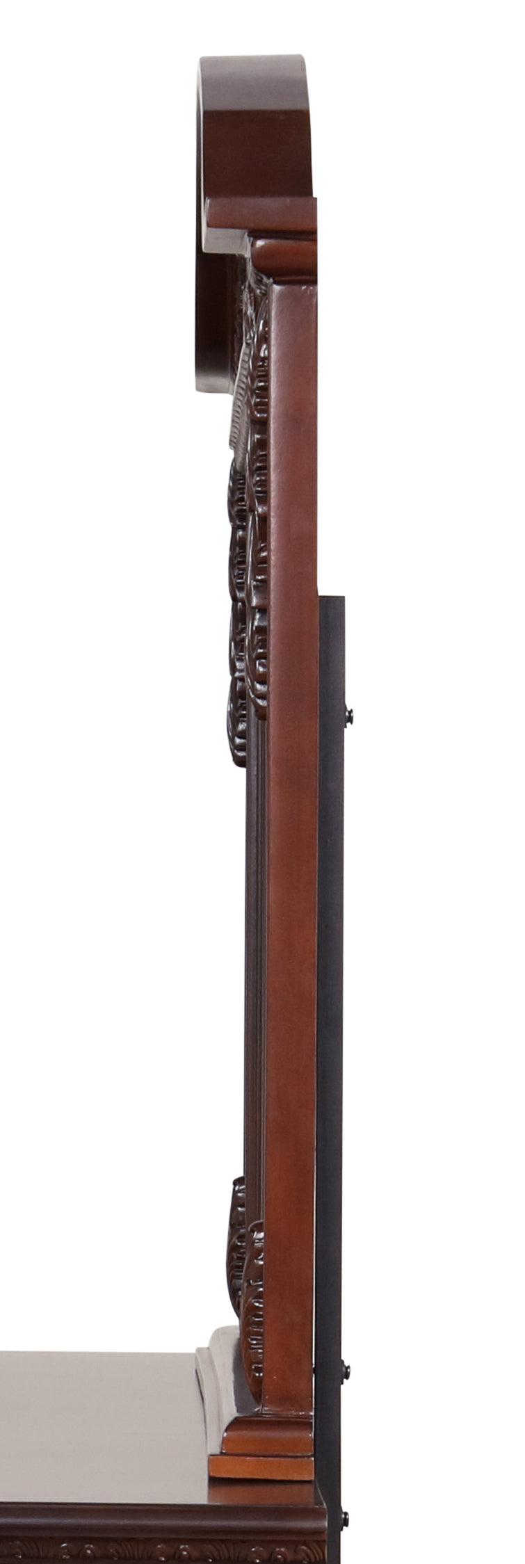 Cherry Finish Glass Vanity Mirror - 41" x 50"