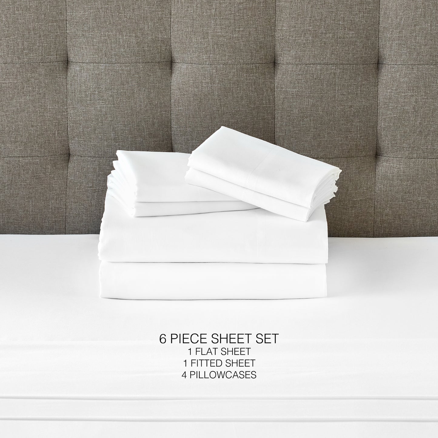 White Cotton Linen 12-Piece Bedding Set Cal King
