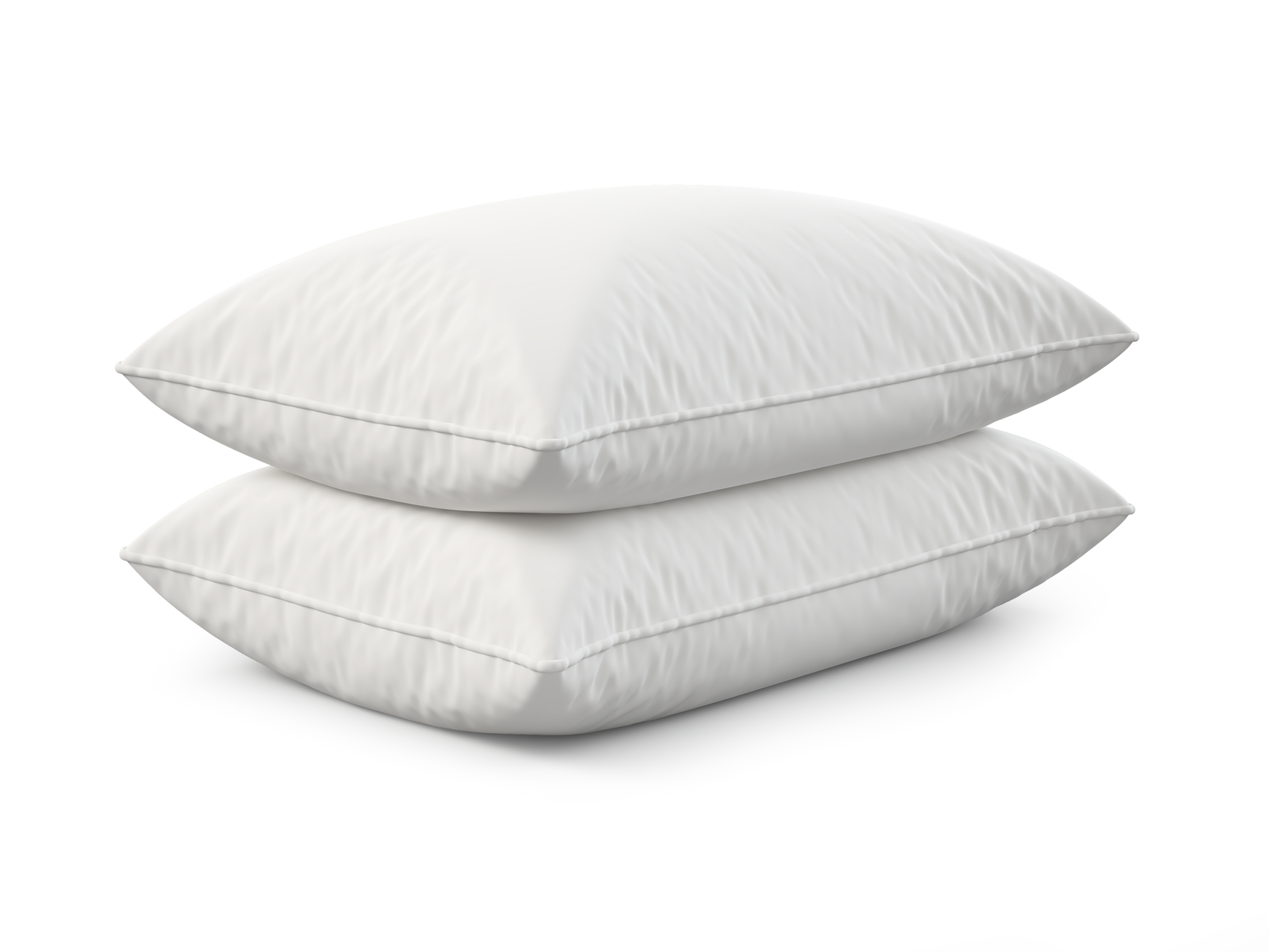 White Microfiber Twin Bed Pillows - 2 Pack