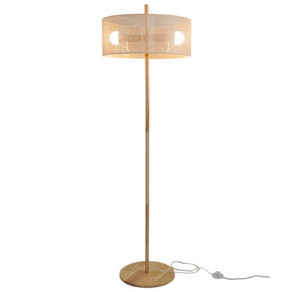 Classic Modern Floor Lamp, Upward Lighting Design for Living Room Ambience, Bedroom & Office Space Lirian Floor Lamp - Oak and Natural 110-120V