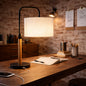 New Design Small Modern Stylish Desk Lamp In Stock In The United States,Easy To Install for Bedside Table Lamp, Night Light, Study Lamp, Arcus Paniz Simple Table Lamp with Cylinder Shade 110V