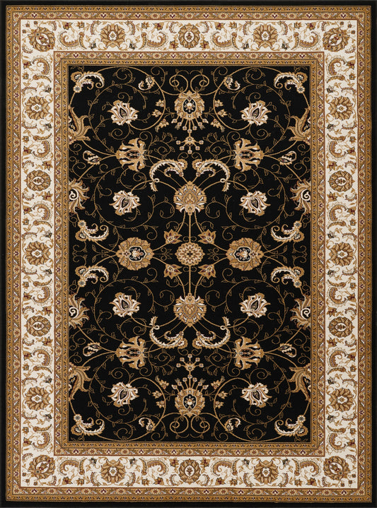 Manchester GC_HER5001 Black 5 ft. 3 in. x 7 ft. 3 in. Area Rug