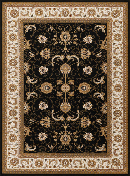 Manchester GC_HER5001 Black 7 ft. 10 in. x 10 ft. 6 in. Area Rug