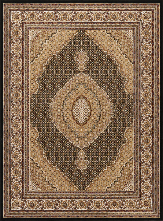 Manchester GC_HER5003 Black 5 ft. 3 in. x 7 ft. 3 in. Area Rug
