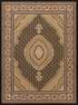 Manchester GC_HER5003 Black 5 ft. 3 in. x 7 ft. 3 in. Area Rug