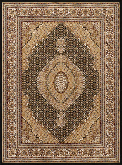 Manchester GC_HER5003 Black 7 ft. 10 in. x 10 ft. 6 in. Area Rug