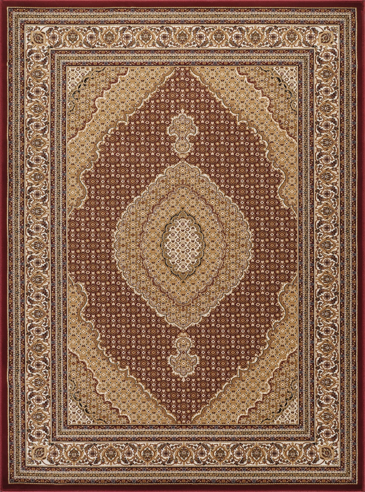 Manchester GC_HER5004 Red 5 ft. 3 in. x 7 ft. 3 in. Area Rug