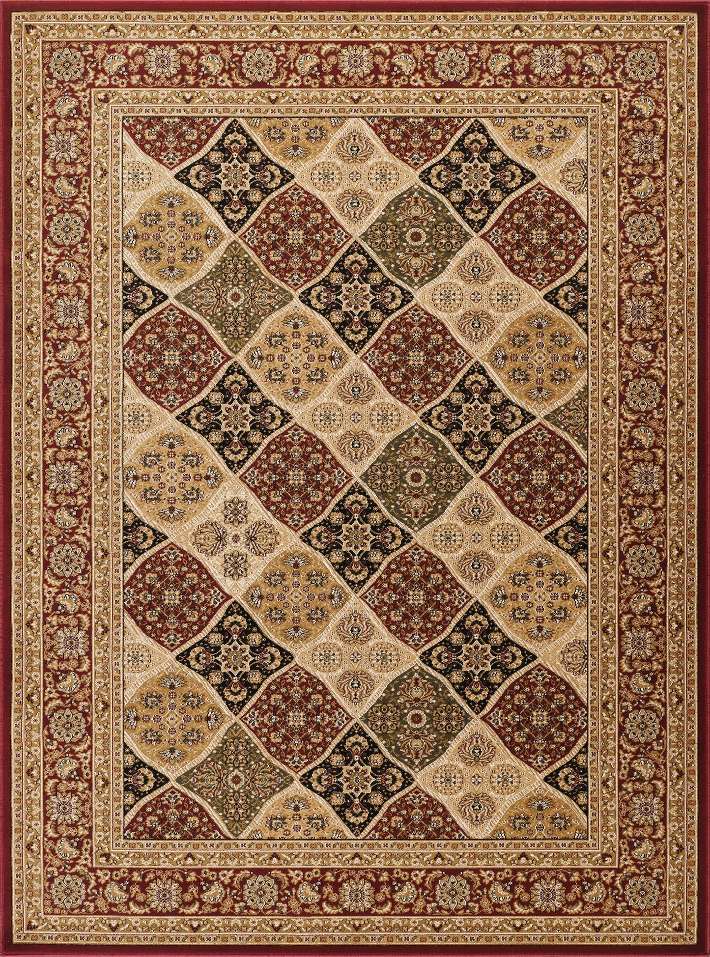 Manchester GC_HER5005 Red 5 ft. 3 in. x 7 ft. 3 in. Area Rug