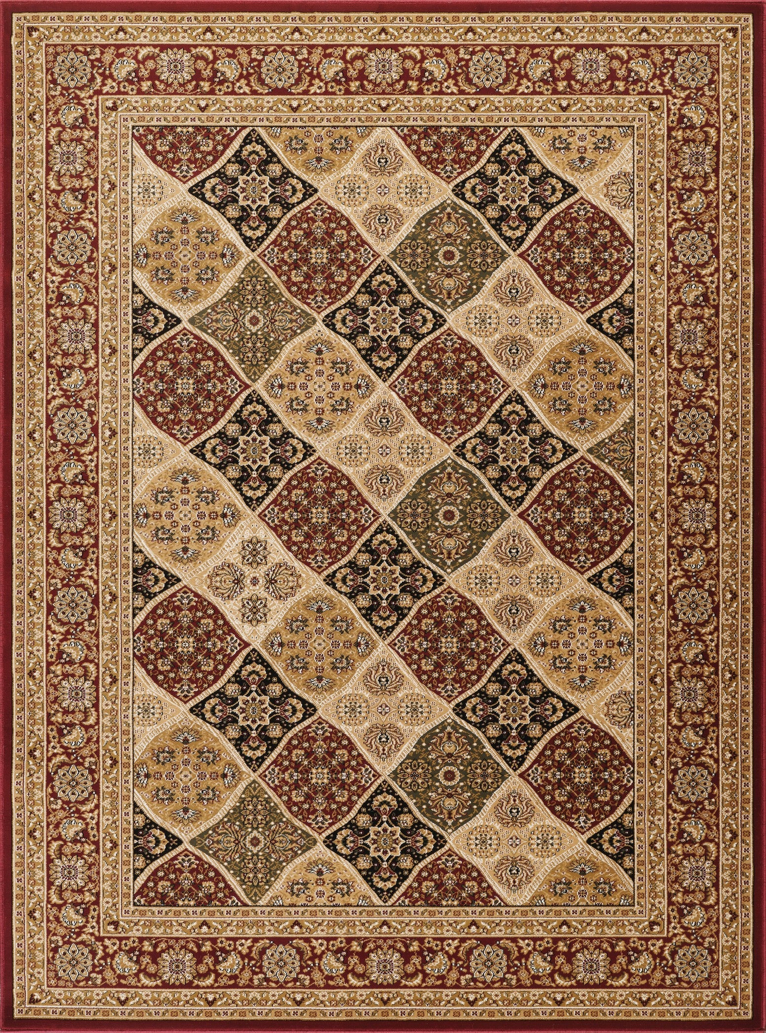 Manchester GC_HER5005 Red 5 ft. 3 in. x 7 ft. 3 in. Area Rug