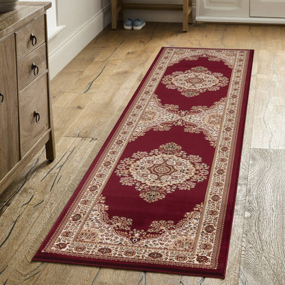 Manchester GC_HER5007 Red 2 ft. 7 in. x 9 ft. 10 in. Area Rug