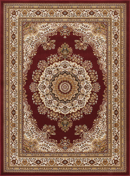 Manchester GC_HER5007 Red 5 ft. 3 in. x 7 ft. 3 in. Area Rug