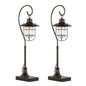 Landen 33" Contemporary Metal Task Lamp in Oil Rubbed Bronze with Clear Glass Shade from Grandview Gallery  - Set of 2