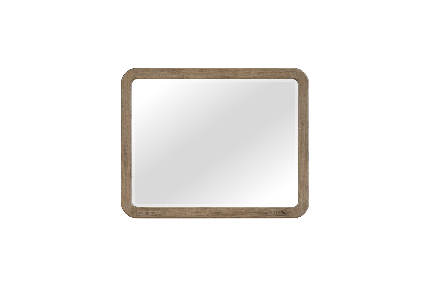 English Knotty Oak Inspired Landscape Mirror