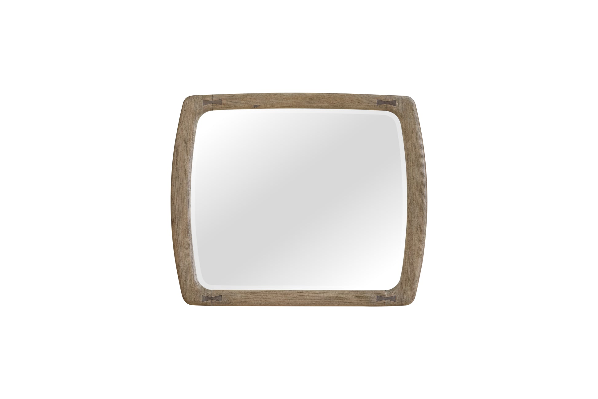English Knotty Oak Inspired Mirror with Bowties