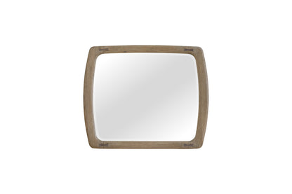 English Knotty Oak Inspired Mirror with Bowties