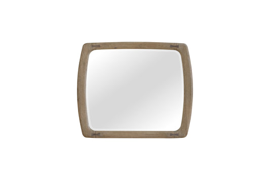 English Knotty Oak Inspired Mirror with Bowties
