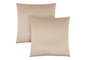 Pillows, Set Of 2, 18 X 18 Square, Insert Included, Decorative Throw, Accent, Sofa, Couch, Bedroom, Gold Hypoallergenic Polyester, Modern