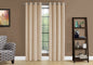 Curtain Panel, 2pcs Set, 54"w X 95"l, Room Darkening, Grommet, Living Room, Bedroom, Kitchen, Beige Micro Suede, Contemporary, Modern