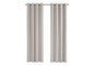 Curtain Panel, 2pcs Set, 54"w X 84"l, Room Darkening, Grommet, Living Room, Bedroom, Kitchen, Beige Micro Suede, Contemporary, Modern