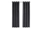 Curtain Panel, 2pcs Set, 54"w X 95"l, Room Darkening, Grommet, Living Room, Bedroom, Kitchen, Grey Velvet, Contemporary, Modern