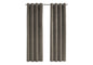 Curtain Panel, 2pcs Set, 54"w X 95"l, Room Darkening, Grommet, Living Room, Bedroom, Kitchen, Beige Velvet, Contemporary, Modern