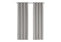 Curtain Panel, 2pcs Set, 54"w X 95"l, 100% Blackout, Grommet, Living Room, Bedroom, Kitchen, Grey Thermal Insulation Polyester, Contemporary, Modern